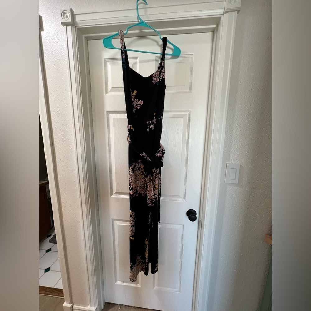Black Floral Jumpsuit